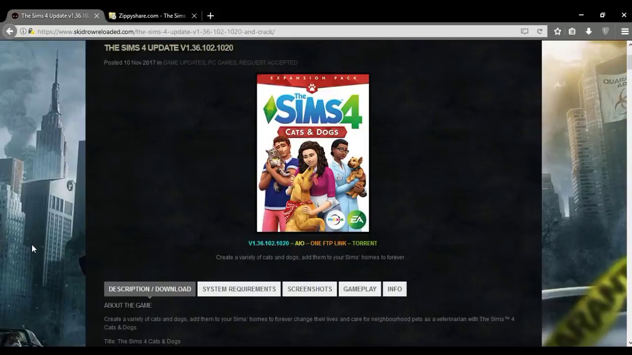 The Sims 4 Cats And Dogs Pc Download